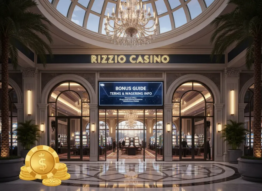 Rizzio casino bonus guide to terms and wagering info