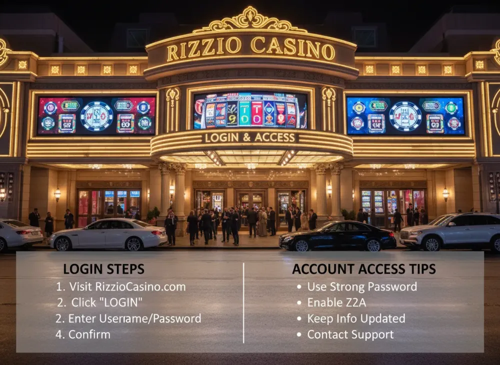 Rizzio casino login steps and account access tips